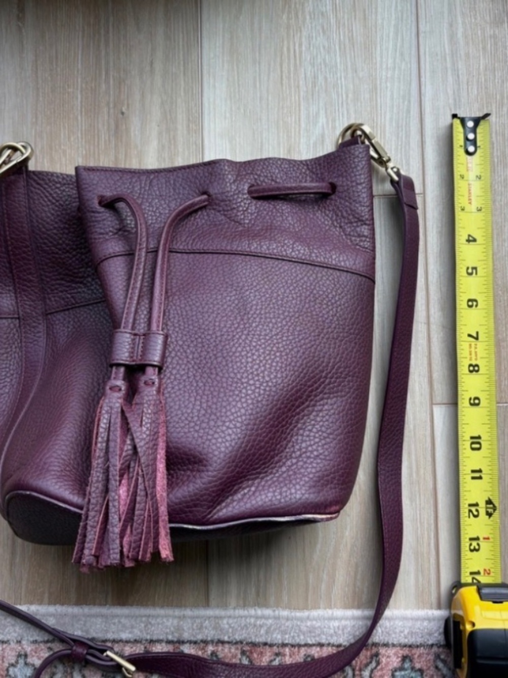 Purple Maroon GG New York Crossbody